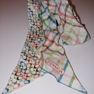Coach ponytail scarf